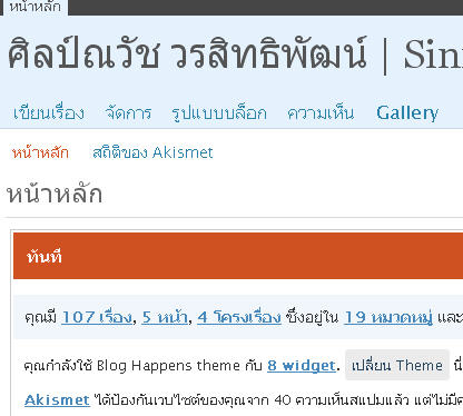 อ่า…สำหรับท่านใดที่ประสบปัญหาเรื่องภาษา หรือ ใครที่อยากอนุรักษ์ความเป็นไทย ตอนนี้เค้าออกมาแล้วครับสำหรับเวิร์ดเพรส Version ภาษาไทย ให้ได้โหลดไปใช้กันทั้งดุ้น(ติดตั้งใหม่) หรือแบบคนที่เคยติดตั้งไว้แล้ว แต่เป็นภาษาอังกฤษแล้ว อยากจะเปลี่ยนเป็นภาษาไทยก็สามารถทำได้เช่นกันครับ